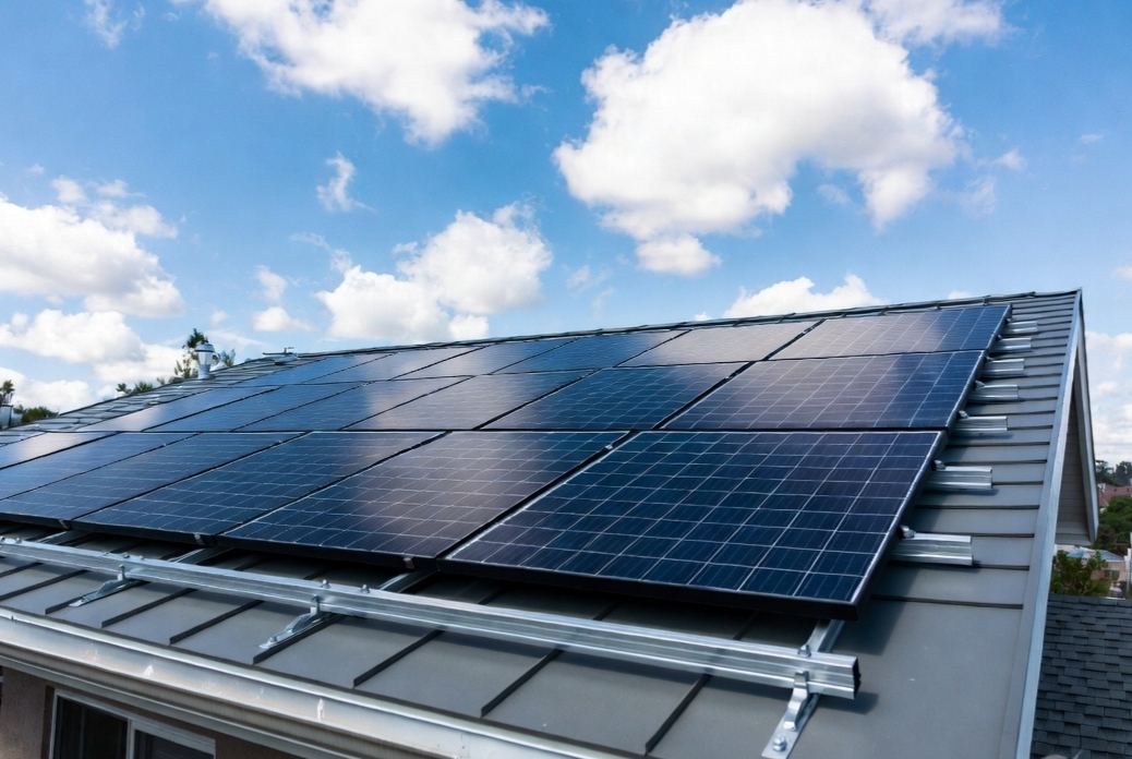 Solar rooftop panels installed by Global Solution Green Energy